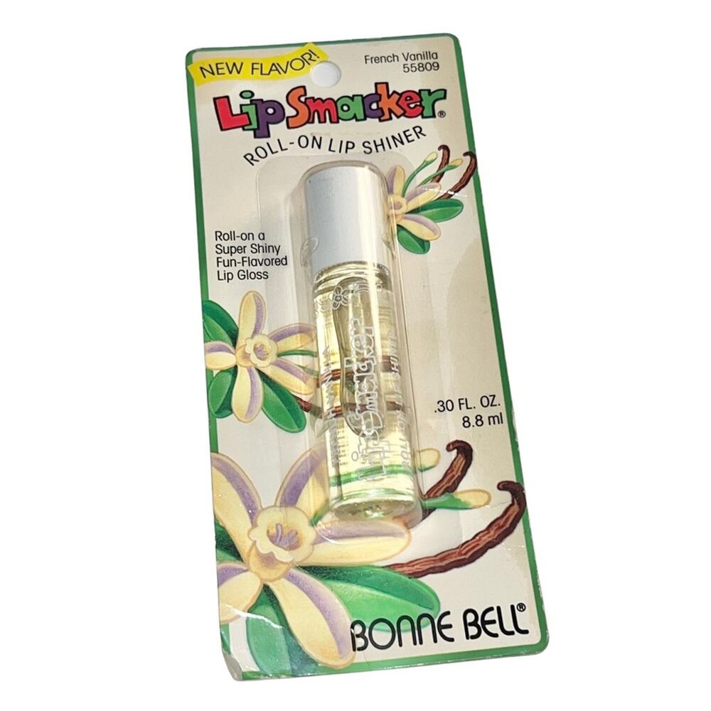 VTG Bonne Bell Lip Smacker Roll On Lip Shiner Gloss Clear French Vanilla